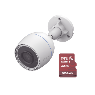 Kit de Camara WiFi y Memoria MicroSD, Incluye 1 Pieza CS-C3TN y 1 Pieza HS-TF-E1/32G / Detección de Movimiento / Notificación Push / micrófono integrado